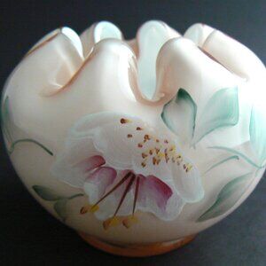 VINTAGE SIGNED PINK VASE